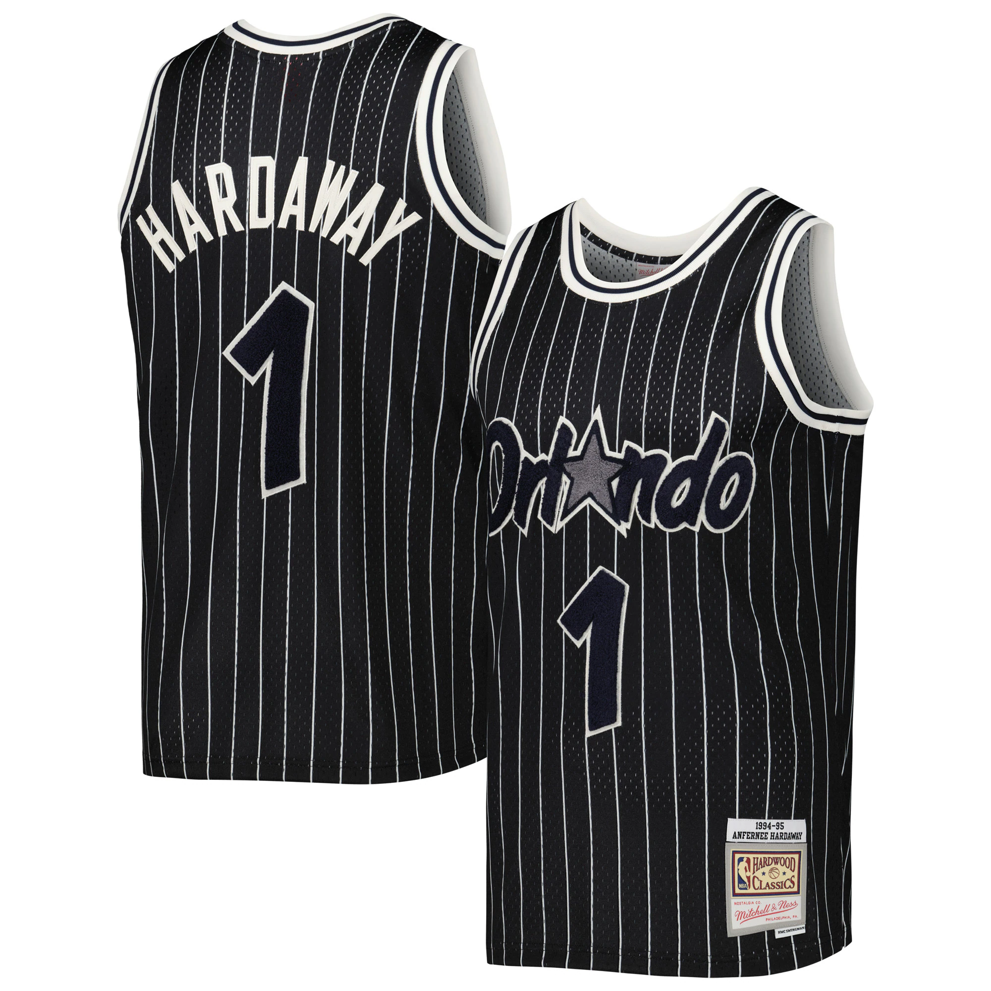 Penny Hardaway Orlando Magic Mitchell & Ness 1994-95 Hardwood Classics Off-court Swingman Basketball Jersey - Black
