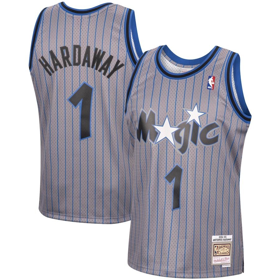 Penny Hardaway Orlando Magic Mitchell & Ness 1994-95 Hardwood Classics Reload Swingman Basketball Jersey - Gray
