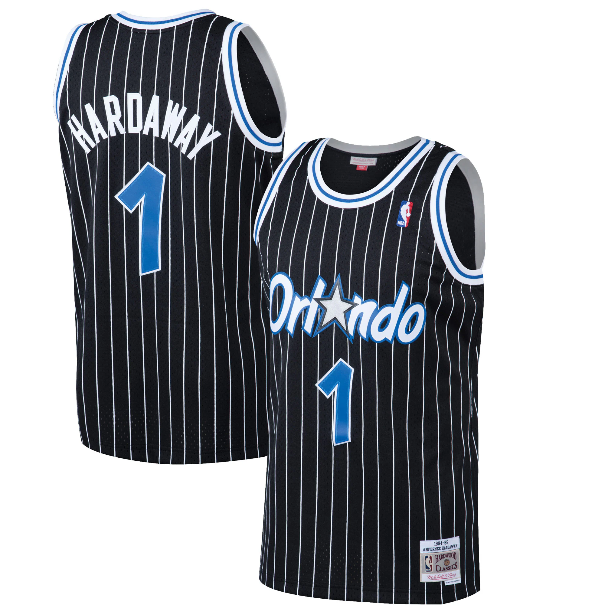 Penny Hardaway Orlando Magic Mitchell & Ness 1994-95 Hardwood Classics Swingman Basketball Jersey - Black