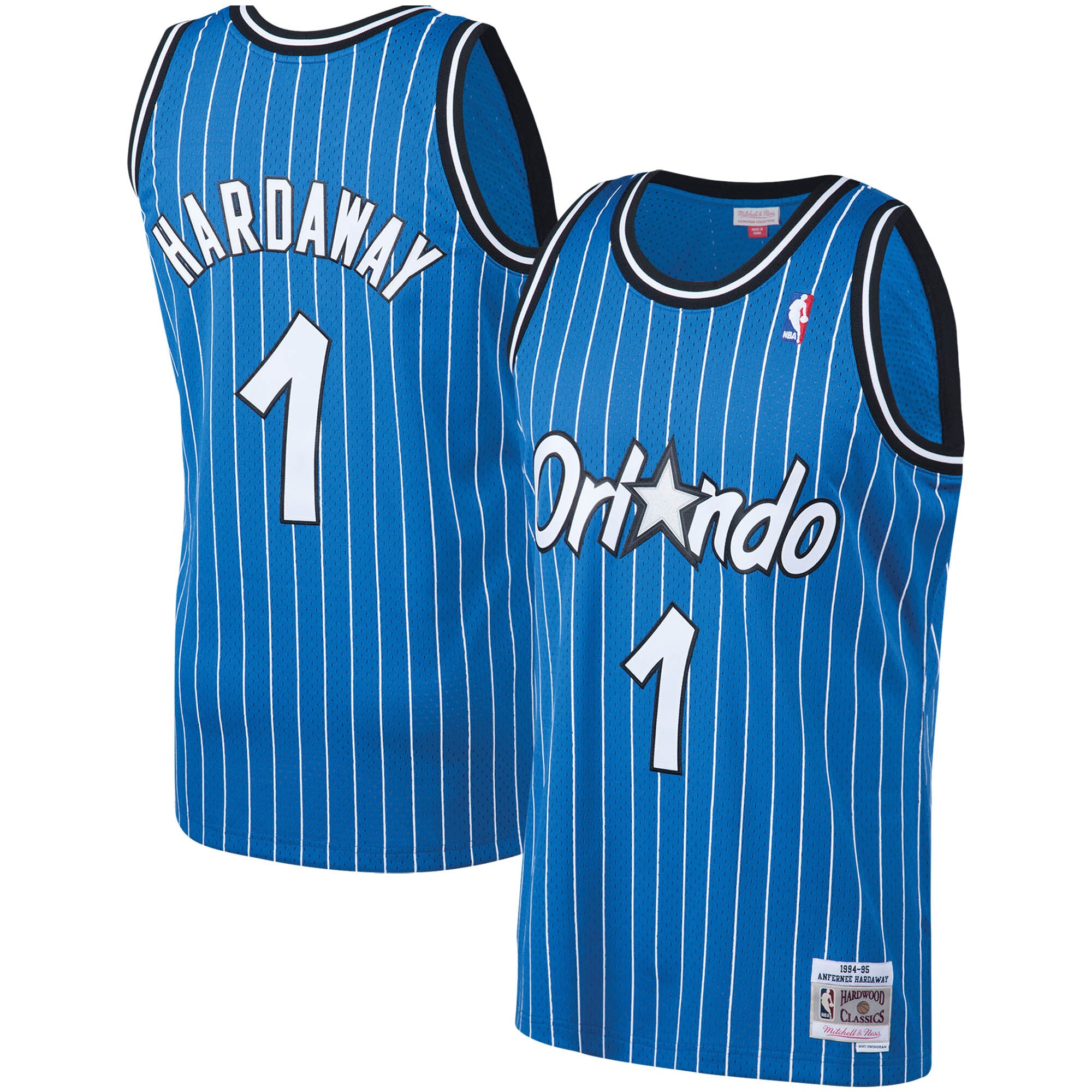 Penny Hardaway Orlando Magic Mitchell & Ness 1994/95 Big & Tall Hardwood Classics Swingman Basketball Jersey - Blue