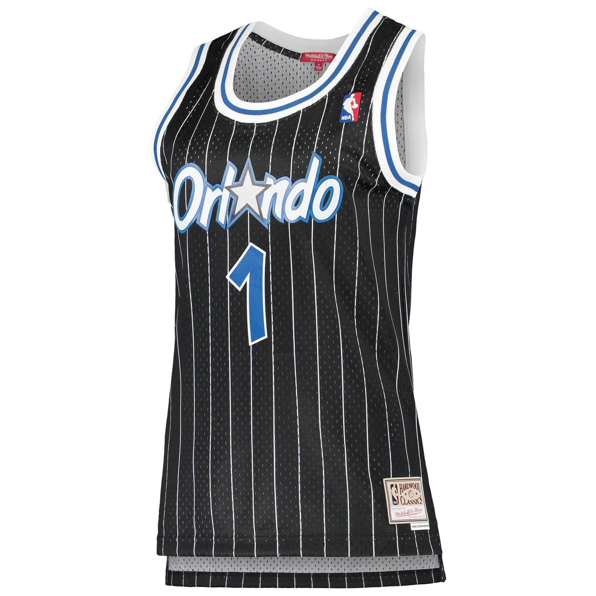 Alternative view of Penny Hardaway Orlando Magic Mitchell & Ness Women's 1994/95 Hardwood Classics Swingman Basketball Jersey - Black