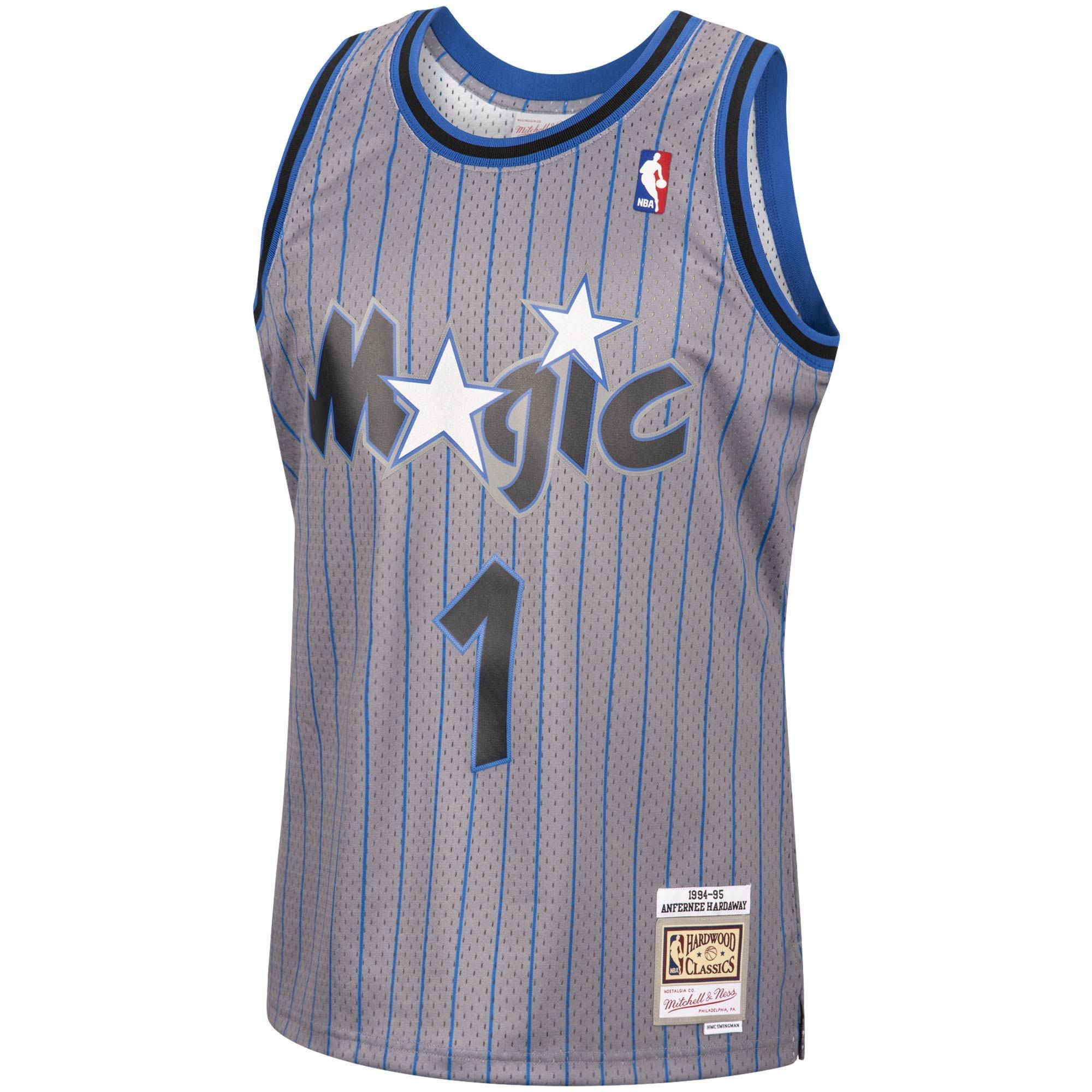 Alternative view of Penny Hardaway Orlando Magic Mitchell & Ness 1994-95 Hardwood Classics Reload Swingman Jersey - Gray - JS161 