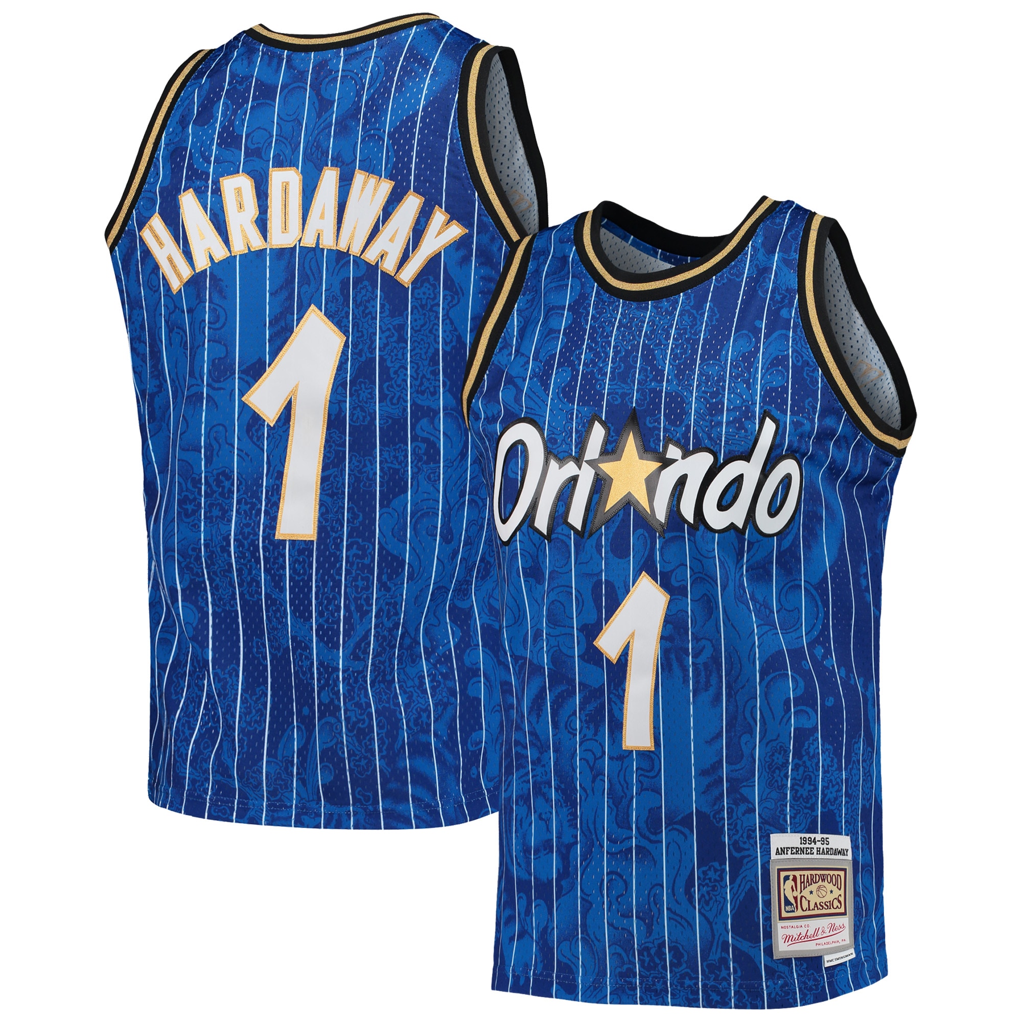 Penny Hardaway Orlando Magic Mitchell & Ness Hardwood Classics 1994/95 Lunar New Year Swingman Basketball Jersey - Blue