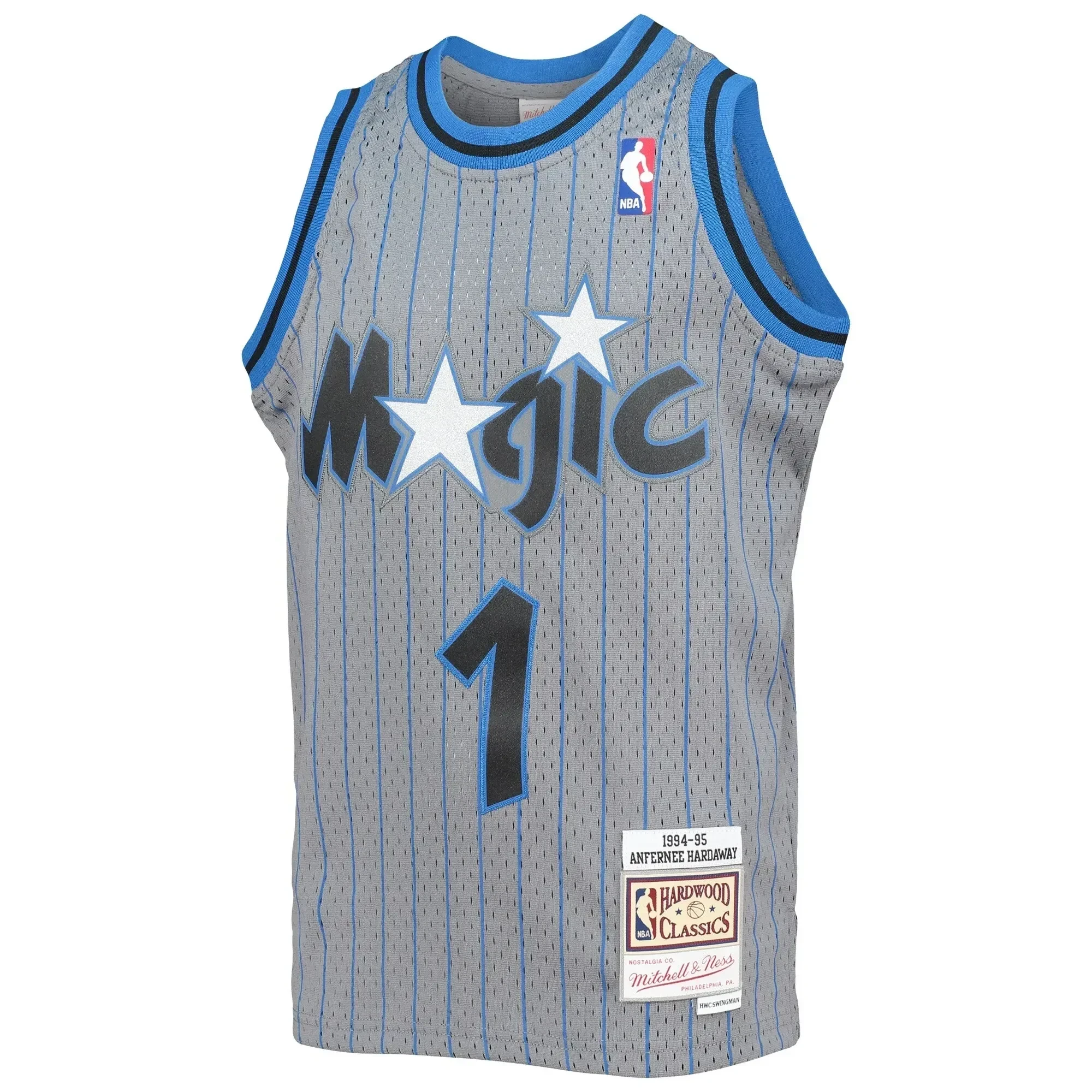 Penny Hardaway Orlando Magic Mitchell & Ness Youth 1994-95 Hardwood Classics Reload Basketball Jersey – Gray - JS634 
