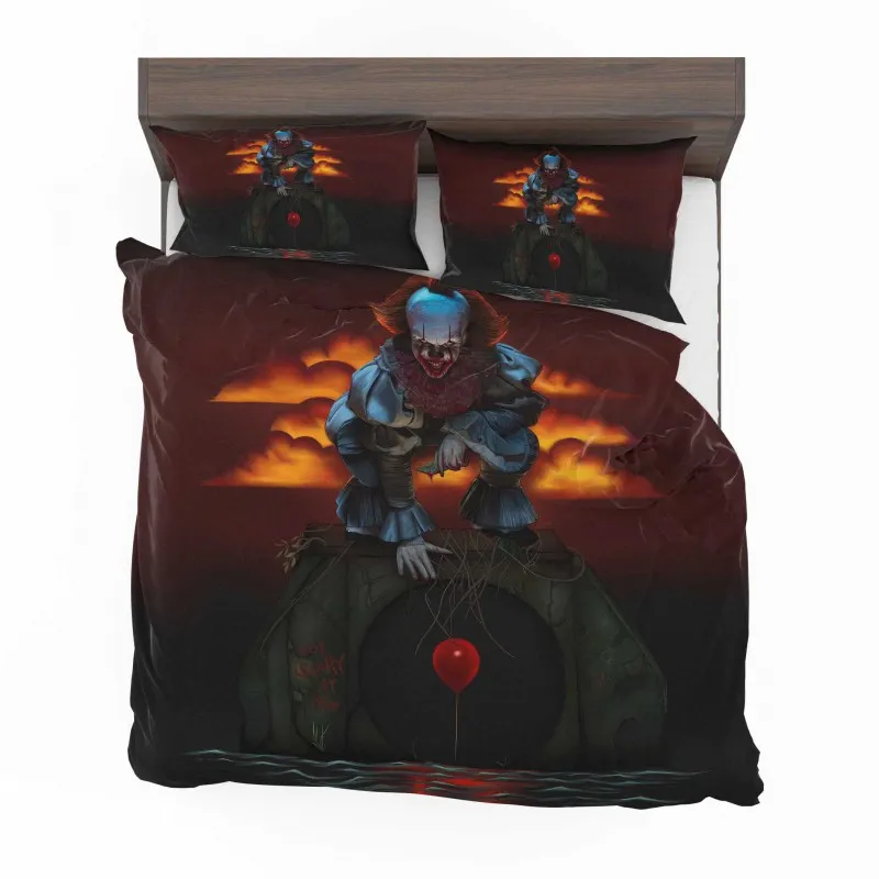 Alternative view of Pennywises Resurgence The Clowns Revenge Bedding Set - Custom Bedding Set