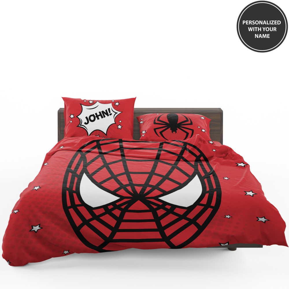 Personalized Comic Style Spider-Man Custom Bedding Set - Custom Bedding Set