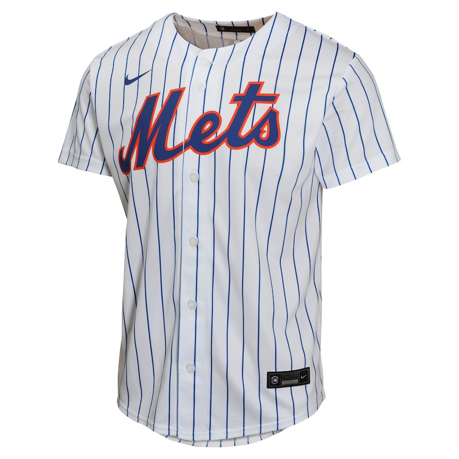 Alternative view of Pete Alonso 20 New York Mets Home Game Player YOUTH Baseball Jersey - White 