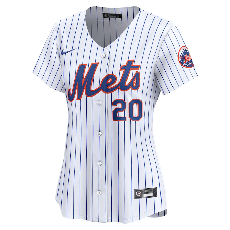 Alternative view of Pete Alonso 20 New York Mets Home Limited Women Baseball Jersey - White 