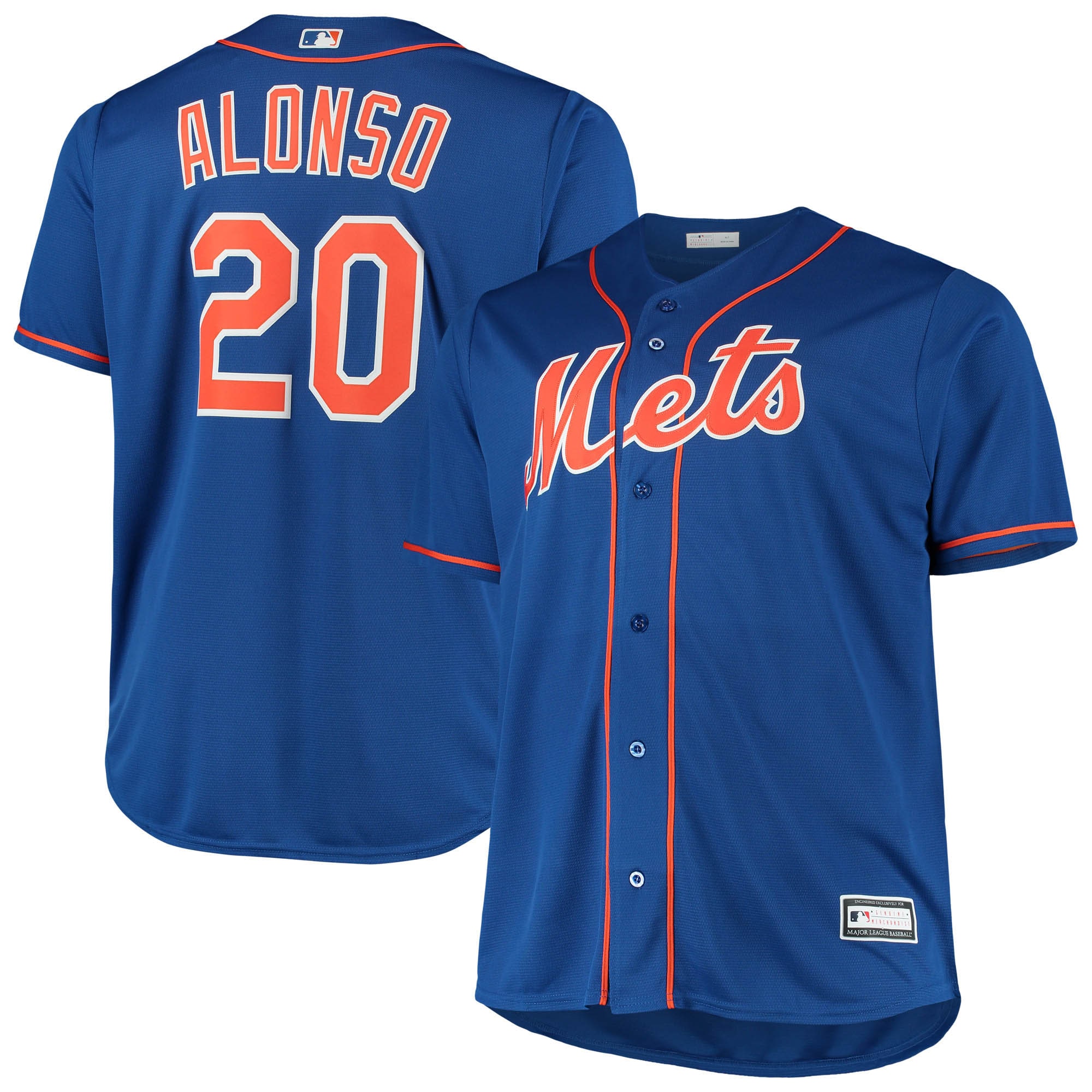 Pete Alonso New York Mets Big & Tall Replica Player Baseball Jersey - Royal