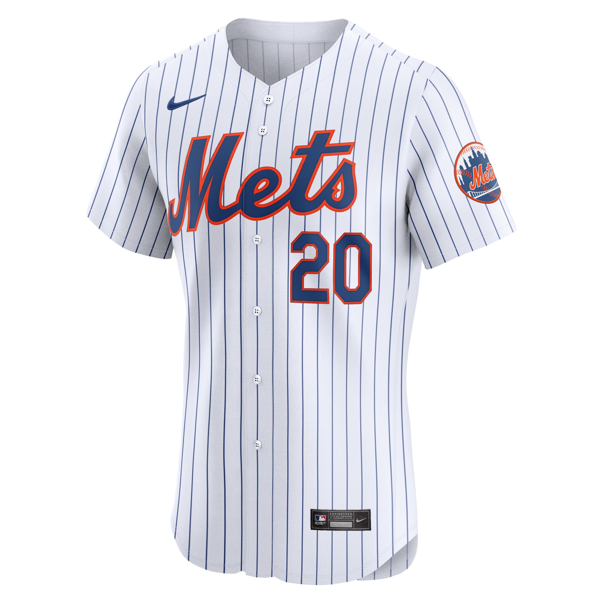 Alternative view of Pete Alonso New York Mets Home Elite Baseball Jersey - White