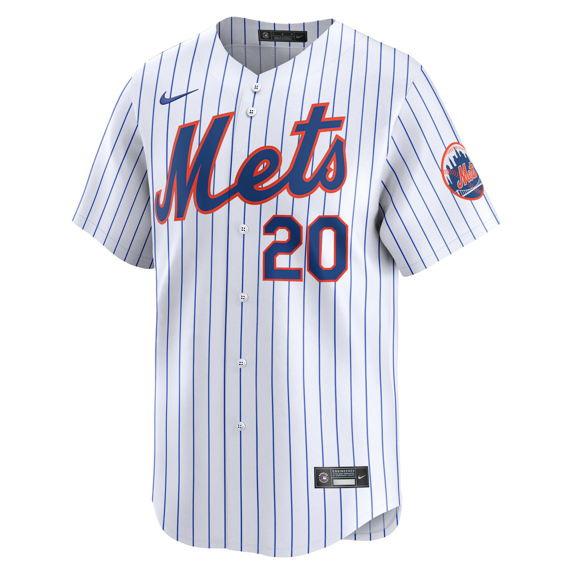 Alternative view of Pete Alonso New York Mets Home Limited Player Baseball Jersey - White
