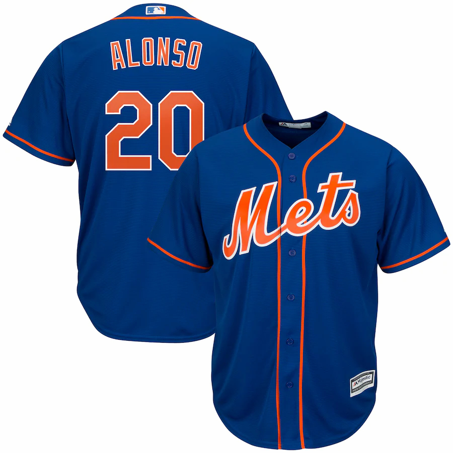 Pete Alonso New York Mets Majestic Alternate Official Cool Base Player Baseball Jersey - Royal