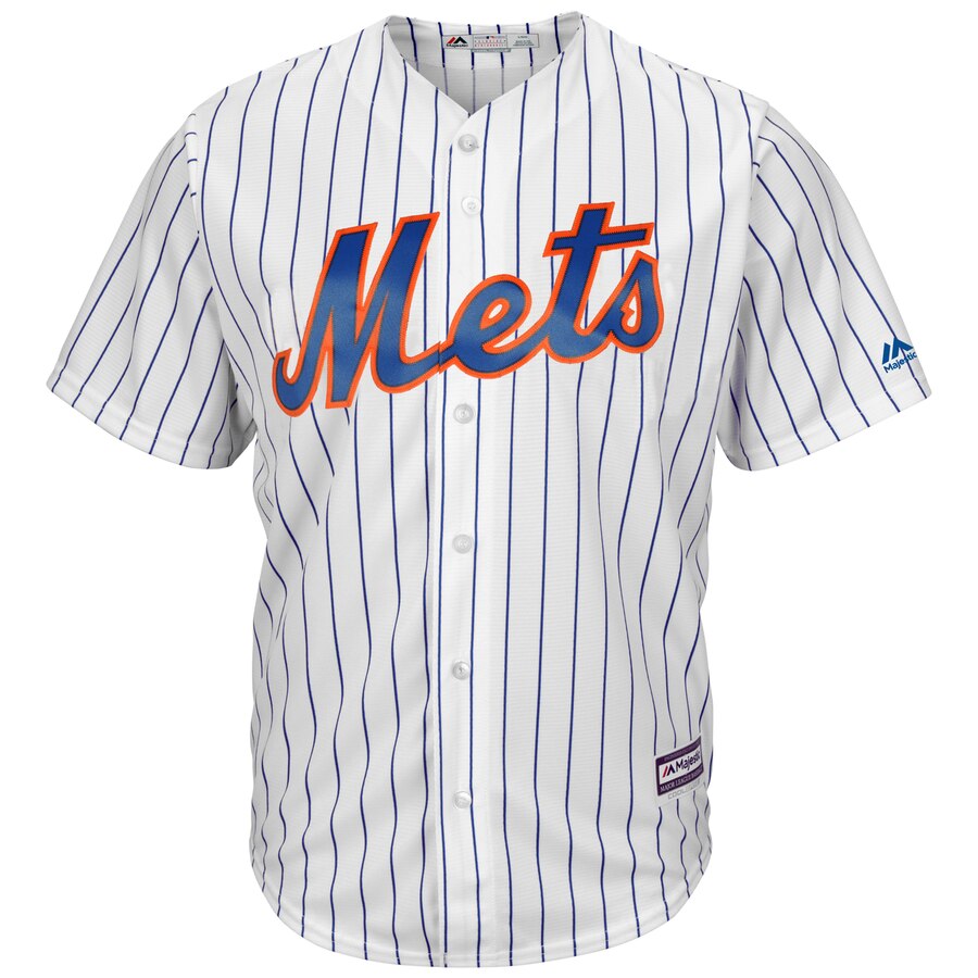Alternative view of Pete Alonso New York Mets Majestic Home Official Cool Base Player Baseball Jersey - White