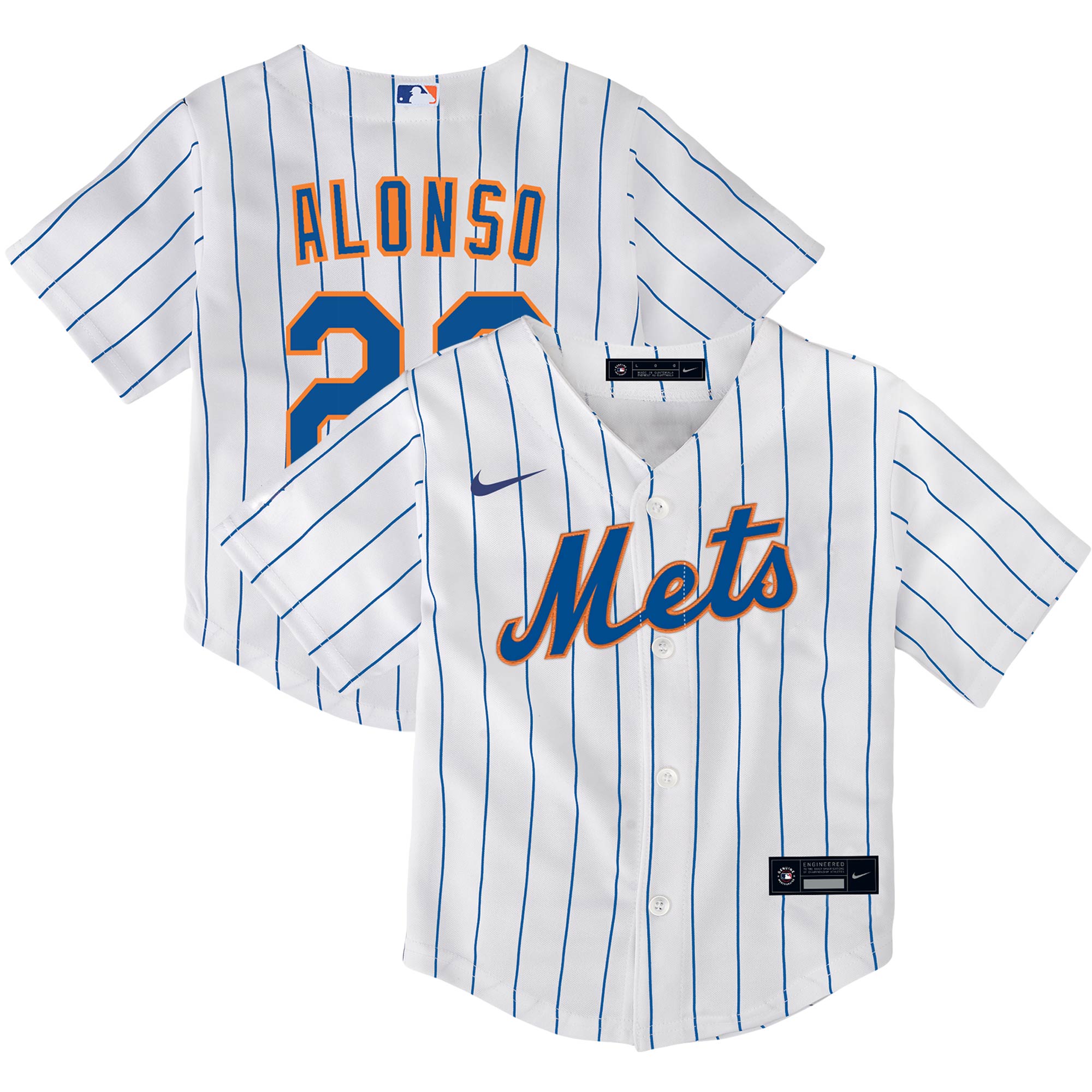 Pete Alonso New York Mets Toddler Home Replica Player Baseball Jersey - White