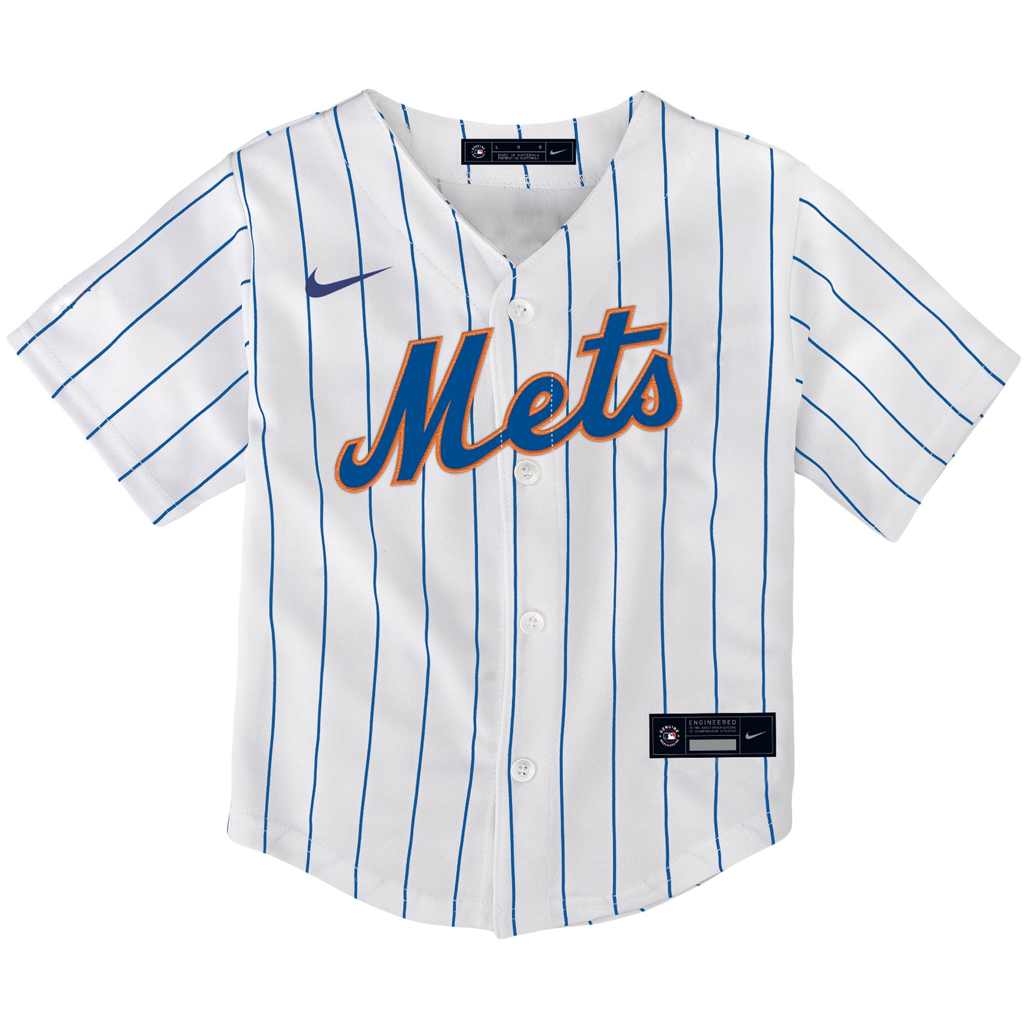 Alternative view of Pete Alonso New York Mets Toddler Home Replica Player Baseball Jersey - White