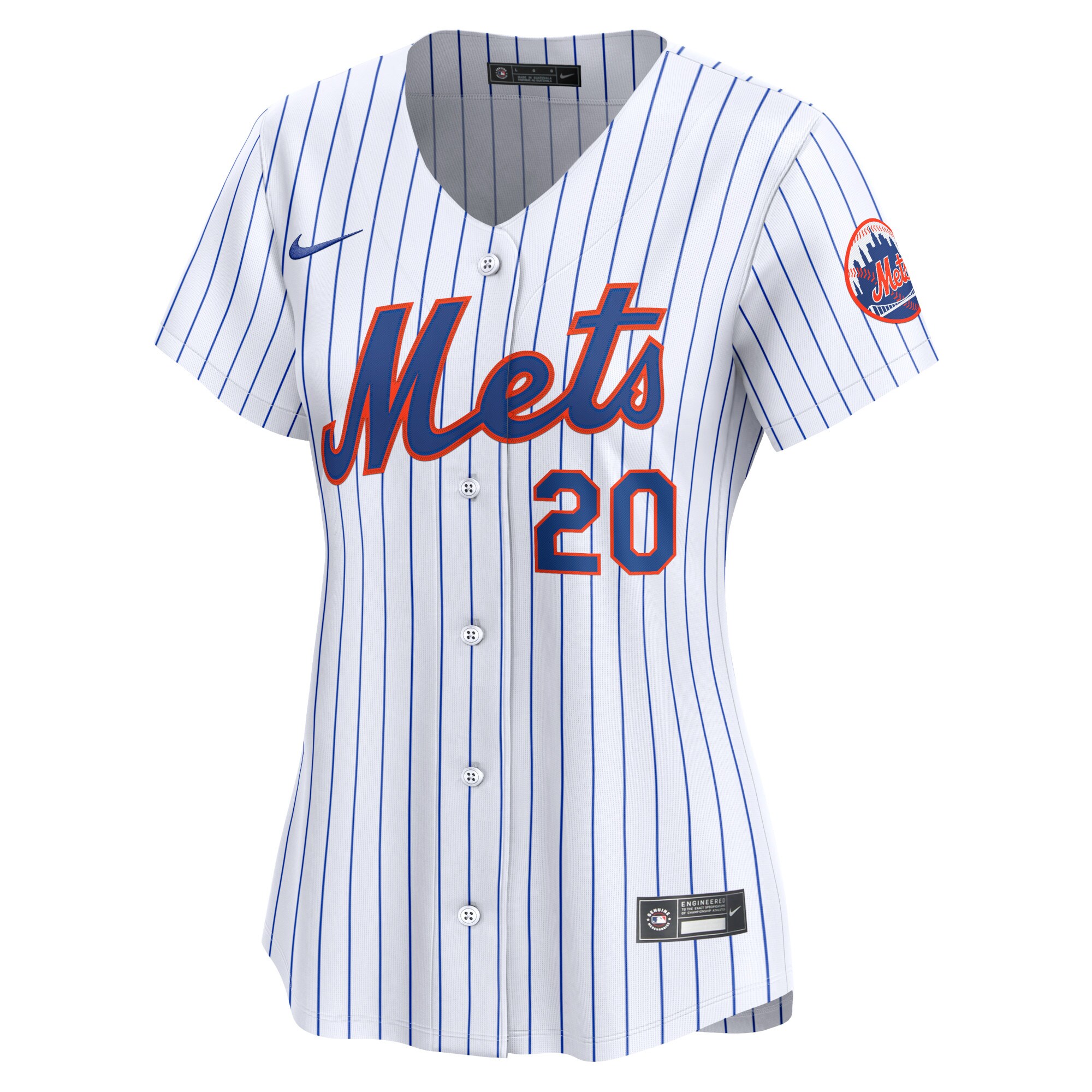 Alternative view of Pete Alonso New York Mets Women's Home Limited Player Baseball Jersey - White