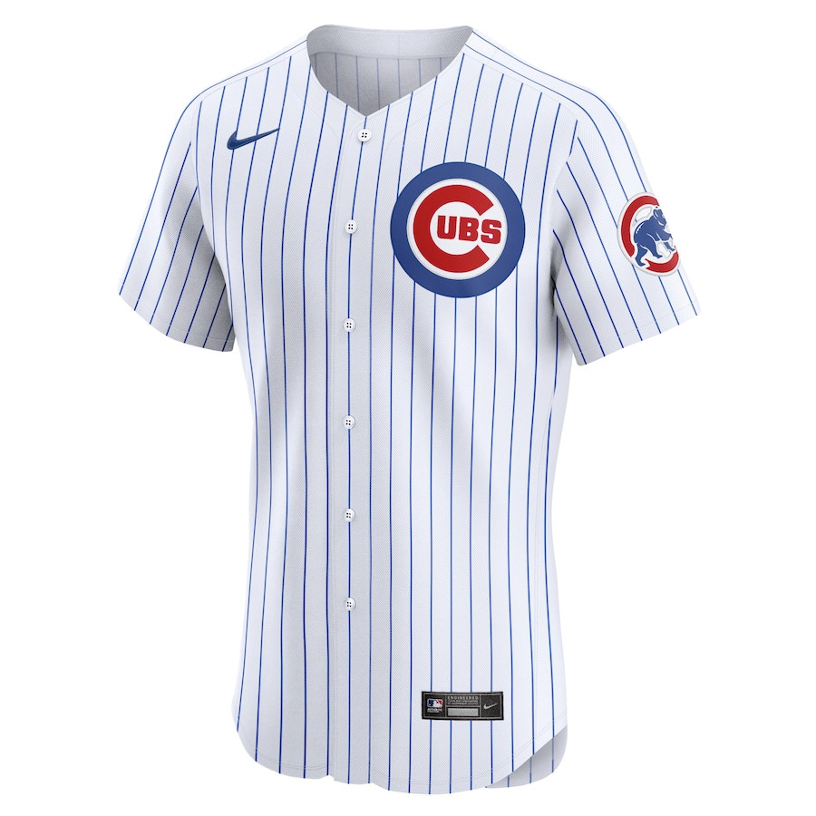 Alternative view of Pete Crow-Armstrong 52 Chicago Cubs Home Elite Player Men Baseball Jersey - White
