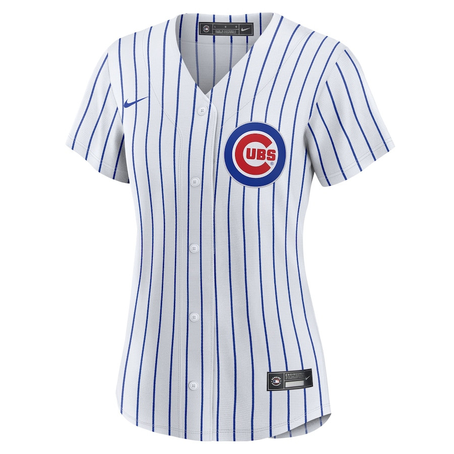 Alternative view of Pete Crow-Armstrong 52 Chicago Cubs Home Women Baseball Jersey - White