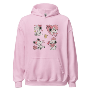 Snoopy Peanuts Heart Crewneck Embroidered Sweatshirt