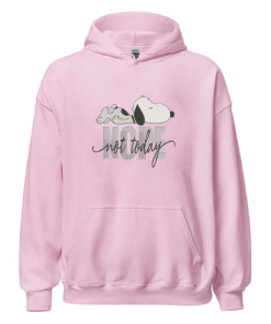 Lazy Dog Embroidery Shirt: Nope Not Today, Funny Snoopy Style
