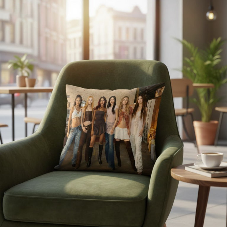 Alternative view of KATSEYE Pillow, Katseye All Member Pillow, Katseye Gnarly Pillow, Gabriela Pillow