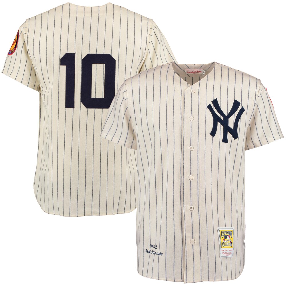 Phil Rizzuto New York Yankees Mitchell & Ness Baseball Jersey - Cream