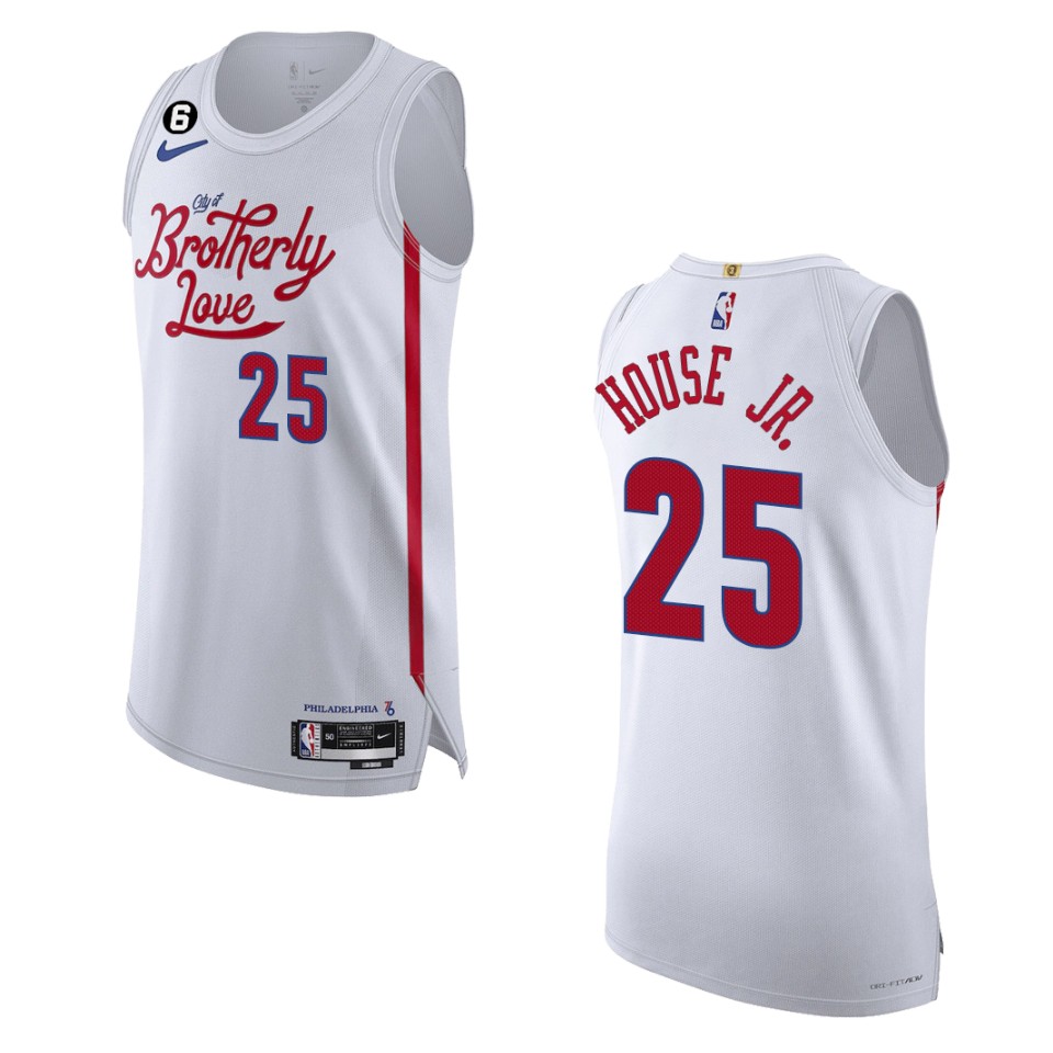 Philadelphia 76ers City Edition Danuel House 2022-23 White Basketball Jersey