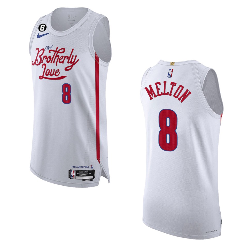 Philadelphia 76ers City Edition De'anthony Melton 2022-23 White Basketball Jersey