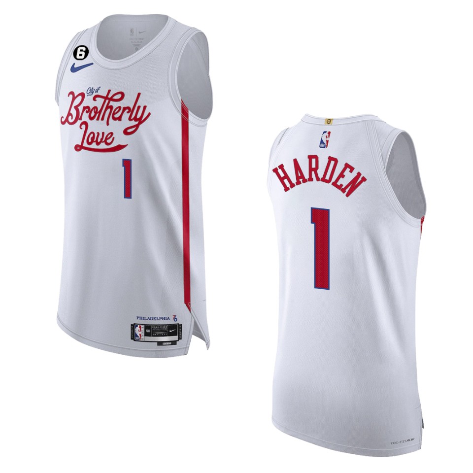 Philadelphia 76ers City Edition James Harden 2022-23 White Basketball Jersey