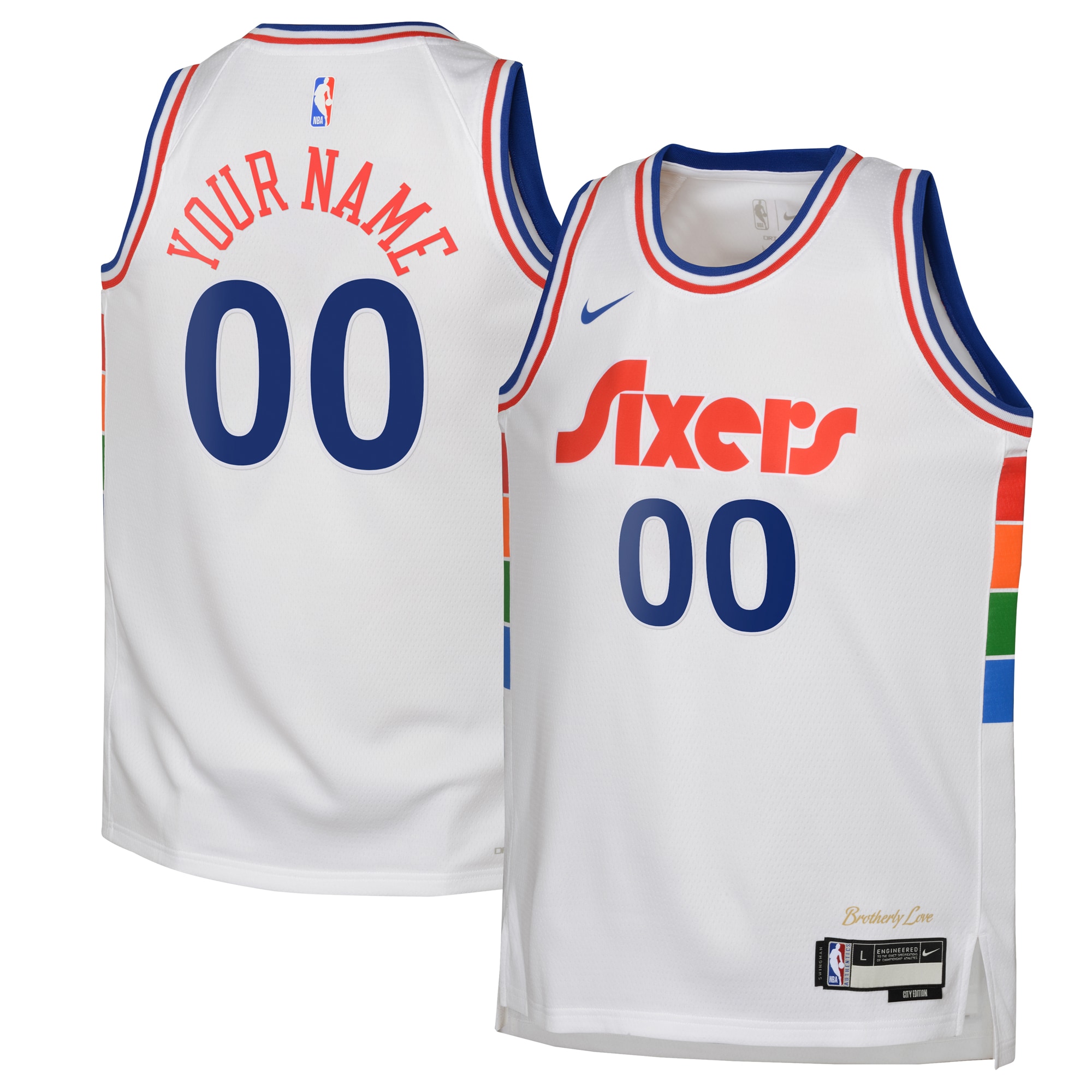 Philadelphia 76ers City Edition Swingman Basketball Jersey 2024 - Custom - Youth - JS652 
