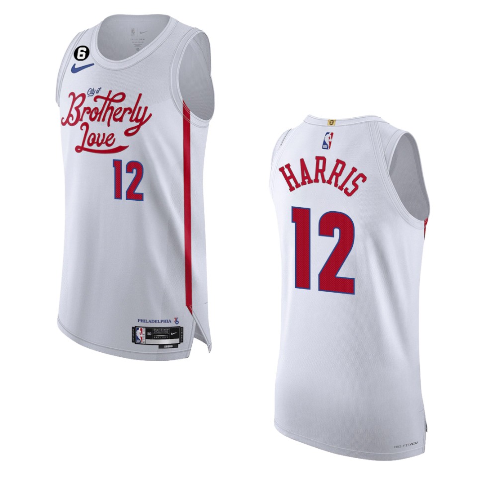 Philadelphia 76ers City Edition Tobias Harris 2022-23 White Basketball Jersey
