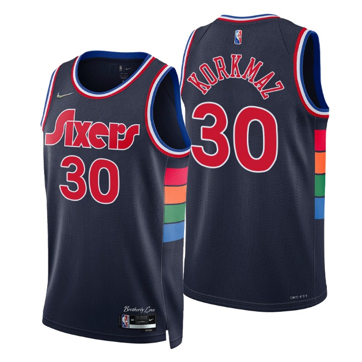 Philadelphia 76ers Furkan Korkmaz 75th Anniversary Diamond Basketball Jersey City