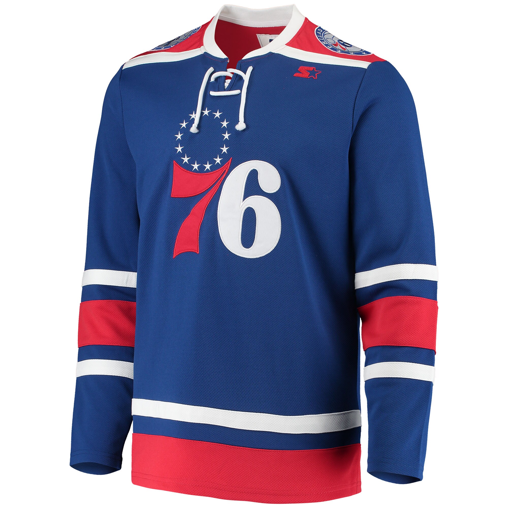 Alternative view of Philadelphia 76ers G-iii Sports By Carl Banks Pointman Hockey Fashion Basketball Jersey – Royal