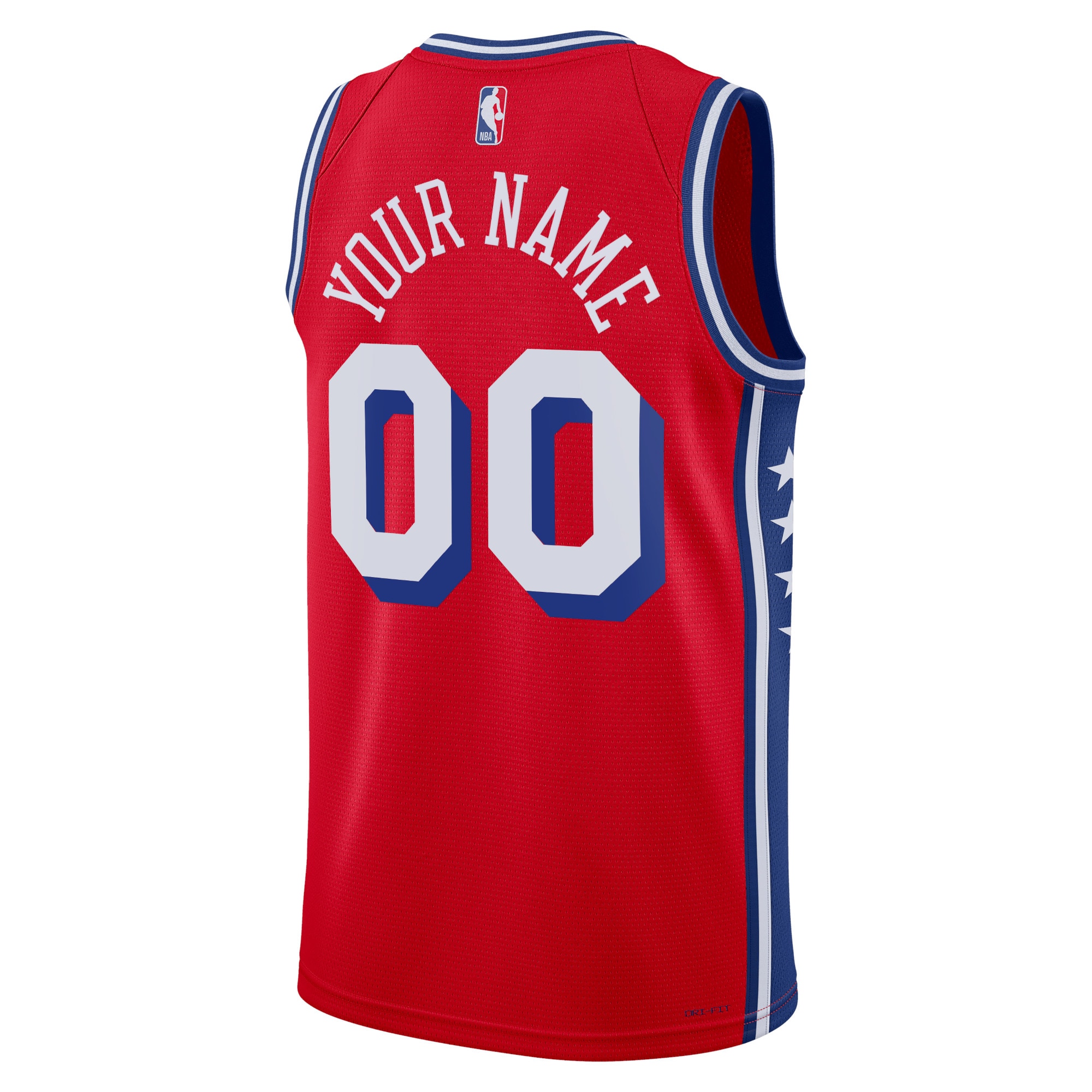 Alternative view of Philadelphia 76ers Jordan Statement Swingman Basketball Jersey - Custom - Unisex - JS410 