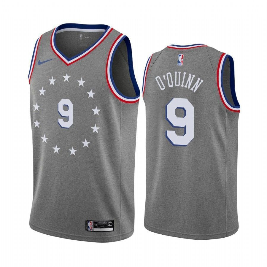 Philadelphia 76ers Kyle O'quinn 9 City Men's Basketball Jersey - JS428 