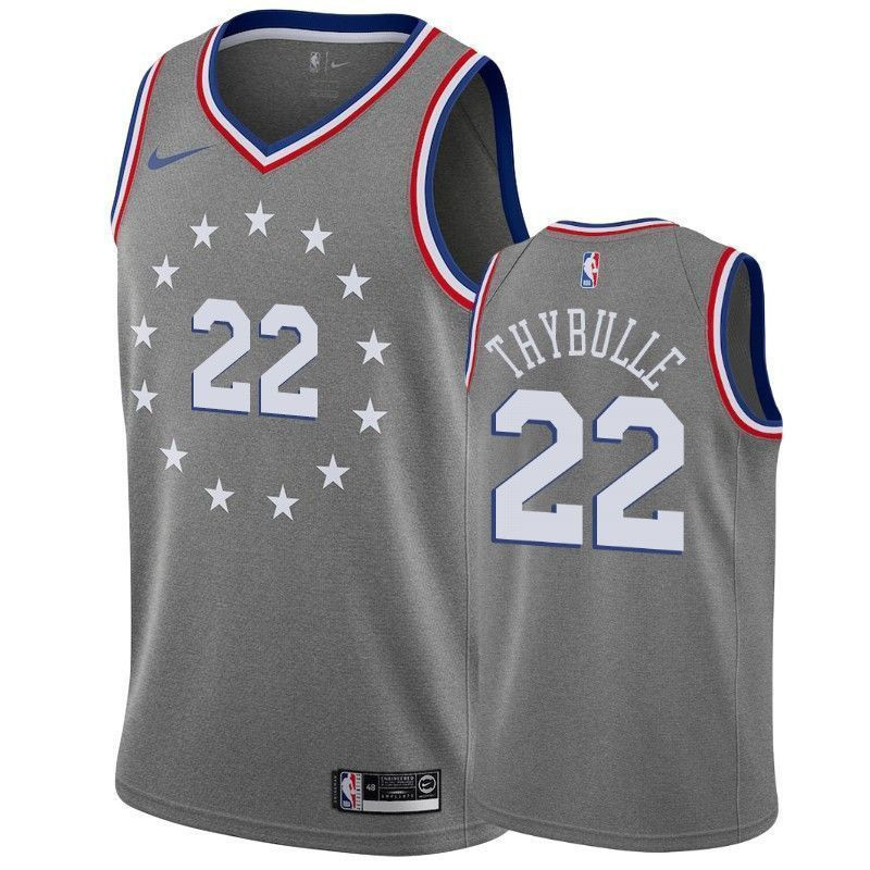 Philadelphia 76ers Matisse Thybulle 22 City Men's Basketball Jersey - JS742 