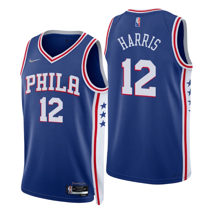 Philadelphia 76ers Tobias Harris 75th Anniversary Diamond Basketball Jersey Icon