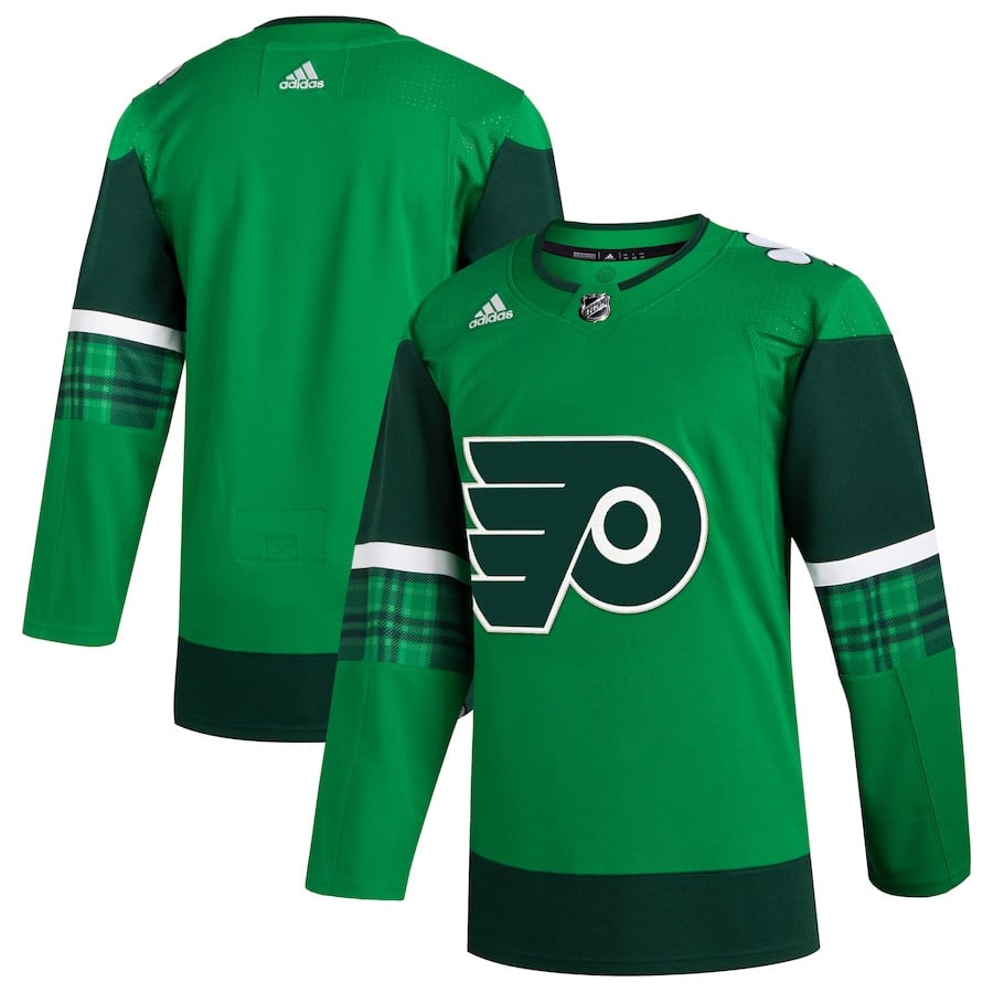 Philadelphia Flyers 2023 St. Patrick's Day Primegreen Men Hockey Jersey - Kelly Green - JS682 