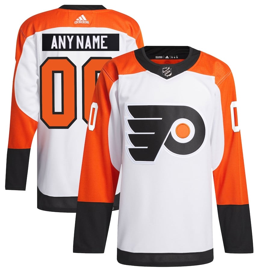 Philadelphia Flyers Away Primegreen Custom Men Hockey Jersey - White - JS596 