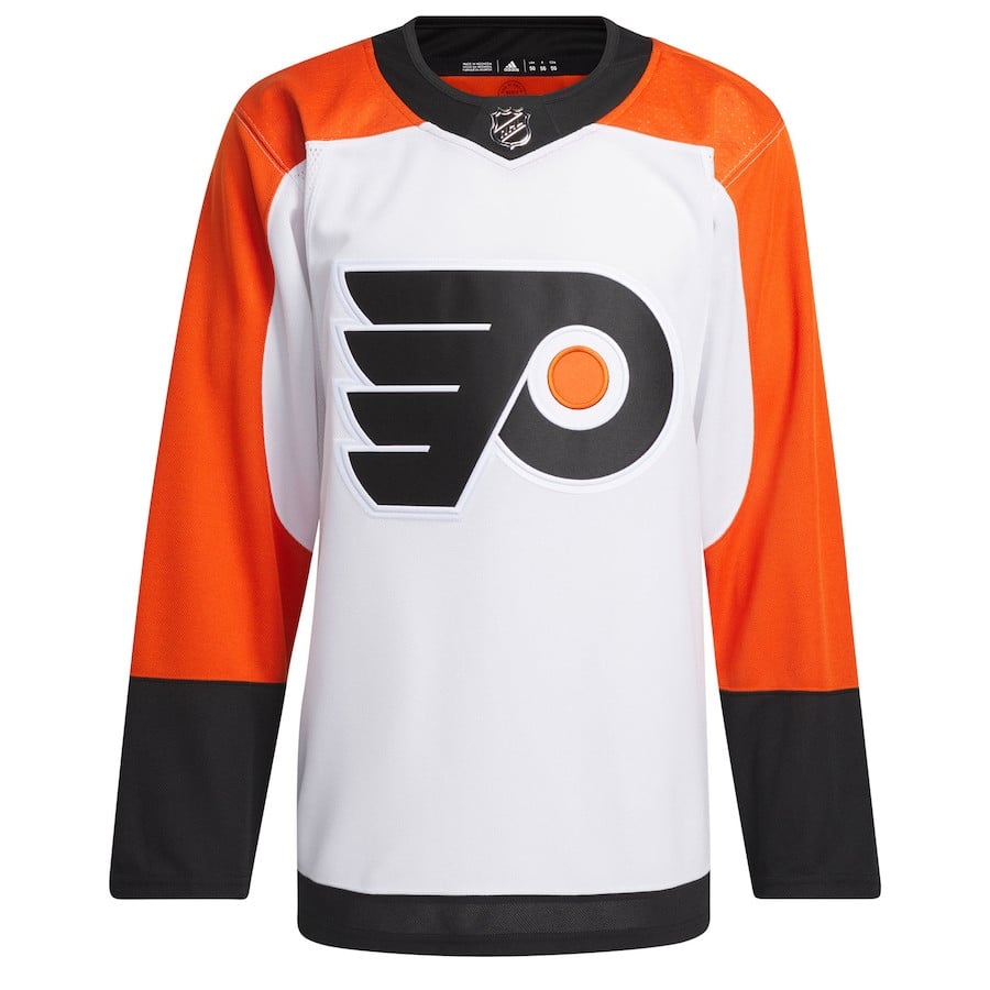 Alternative view of Philadelphia Flyers Away Primegreen Men Hockey Jersey - White - JS474 