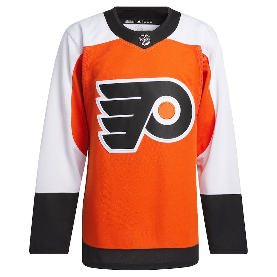 Alternative view of Philadelphia Flyers Home Primegreen Men Hockey Jersey - Burnt Orange - JS900 