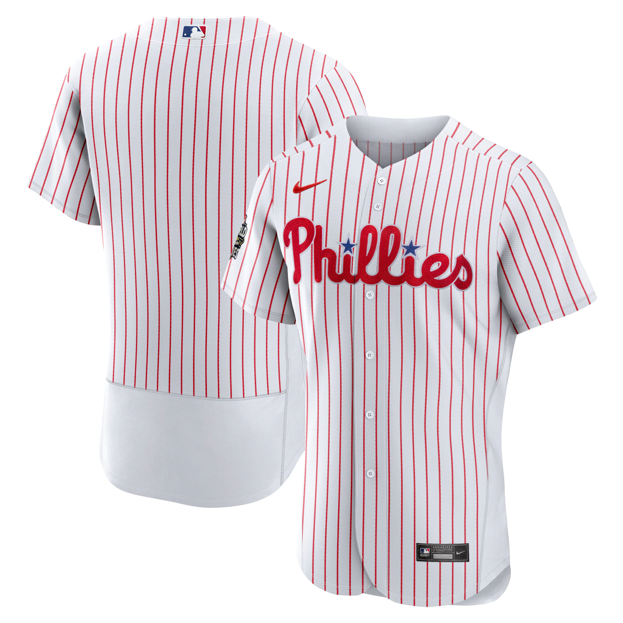 Philadelphia Phillies 2022 World Series Home Authentic Blank Baseball Jersey - White