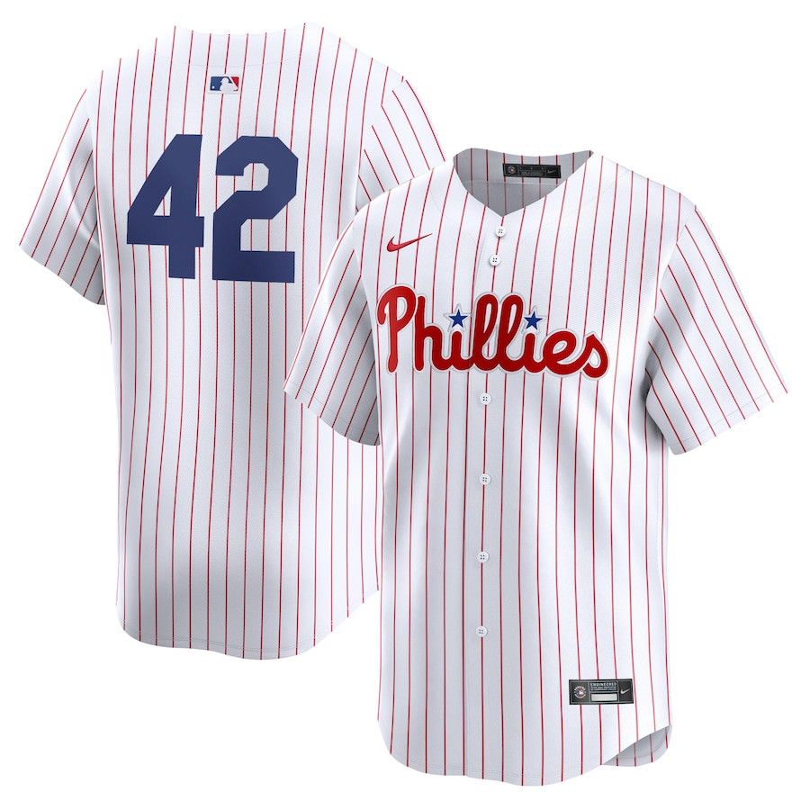 Philadelphia Phillies 2024 Jackie Robinson Day Home Men Limited Baseball Jersey - White 