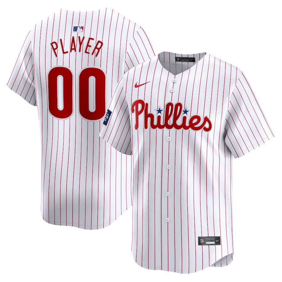 Philadelphia Phillies 2024 MLB World Tour London Series Home Limited Custom Men Baseball Jersey - White 