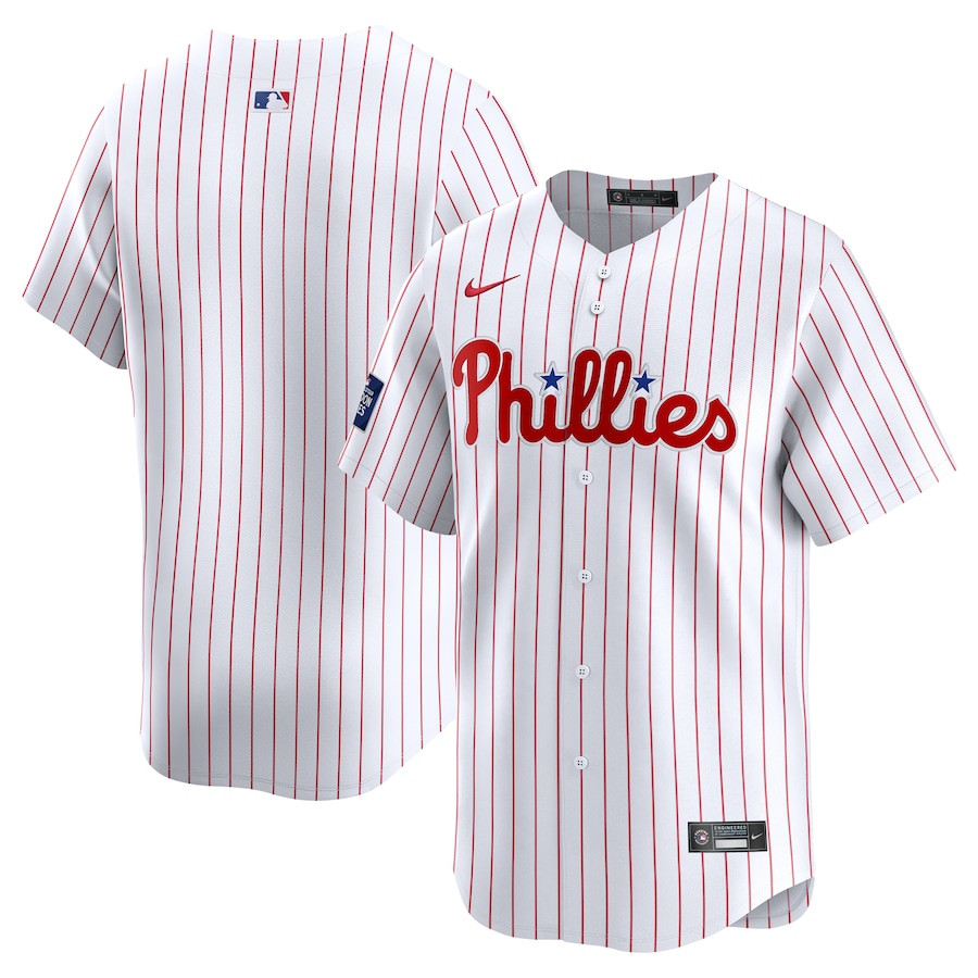 Philadelphia Phillies 2024 MLB World Tour London Series Home Limited Men Baseball Jersey - White 
