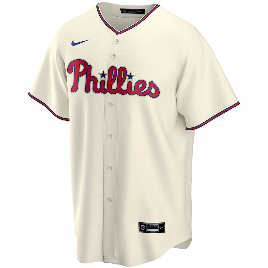 Alternative view of Philadelphia Phillies Alternate 2020 Replica Baseball Jersey ÃƒÂ¢Ã¢â€šÂ¬Ã¢â‚¬Å“ Cream