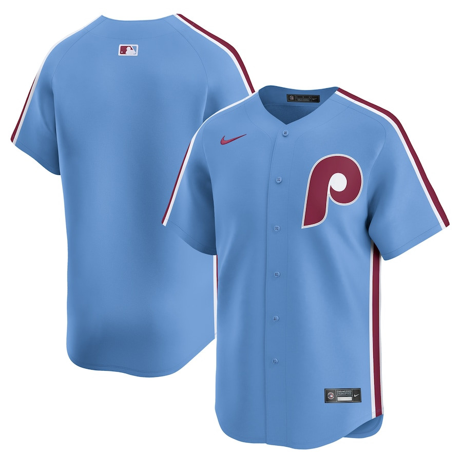 Philadelphia Phillies Alternate Limited Men Baseball Jersey - Light Blue 