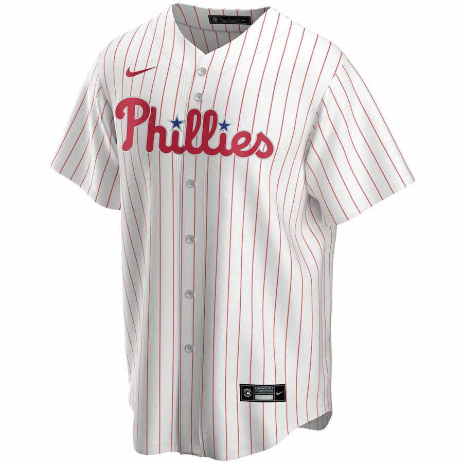 Alternative view of Philadelphia Phillies Home 2020 Replica Team Baseball Jersey ÃƒÂ¢Ã¢â€šÂ¬Ã¢â‚¬Å“ White