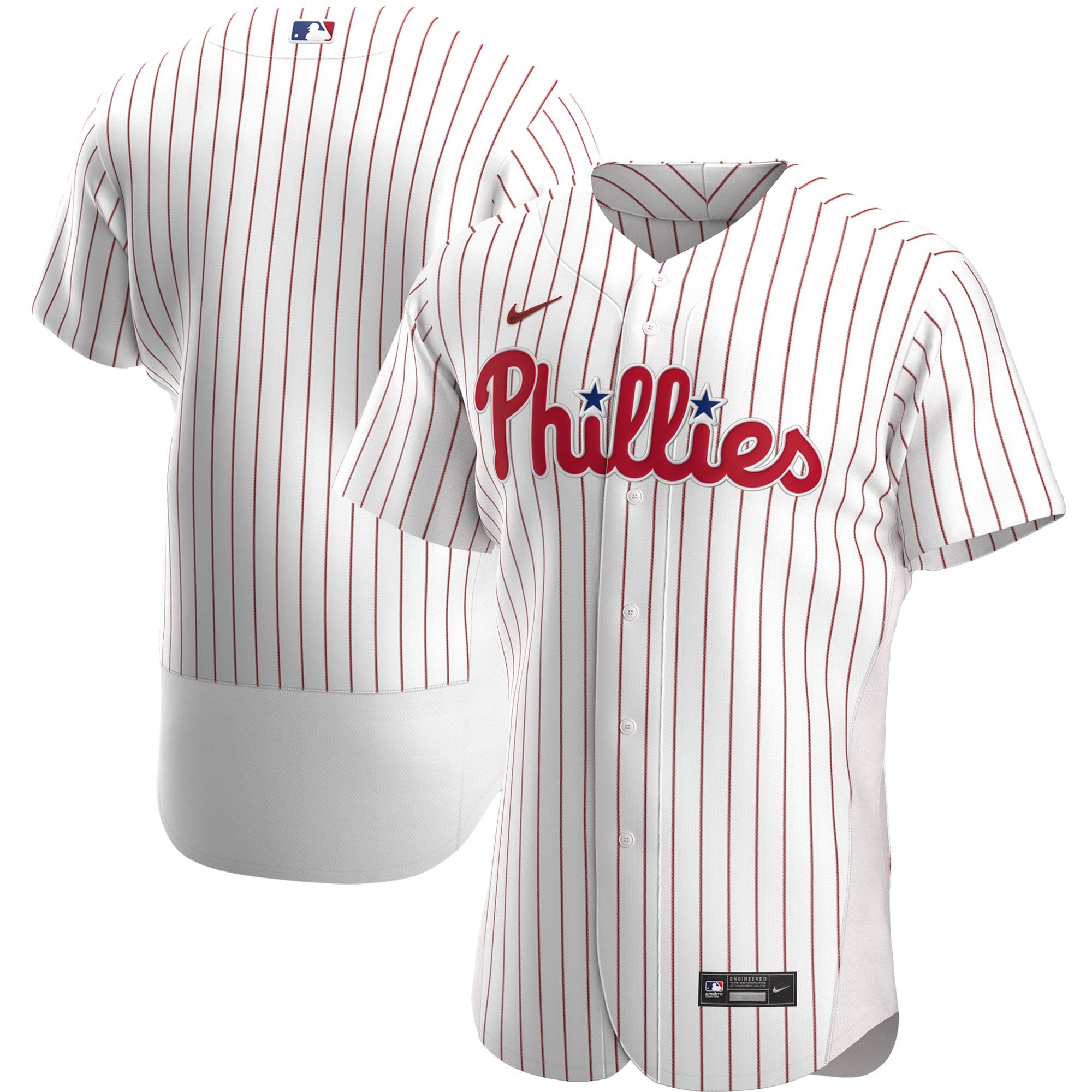 Philadelphia Phillies Home Authentic Team Baseball Jersey - White