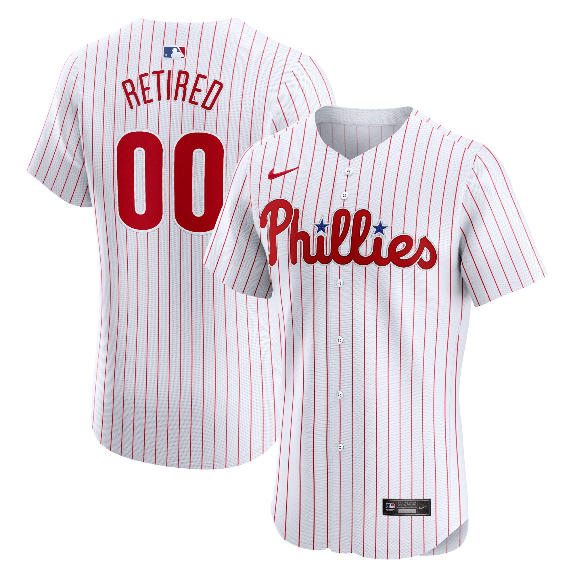 Philadelphia Phillies Home Elite Pick-a-player Retired Roster Baseball Jersey - White